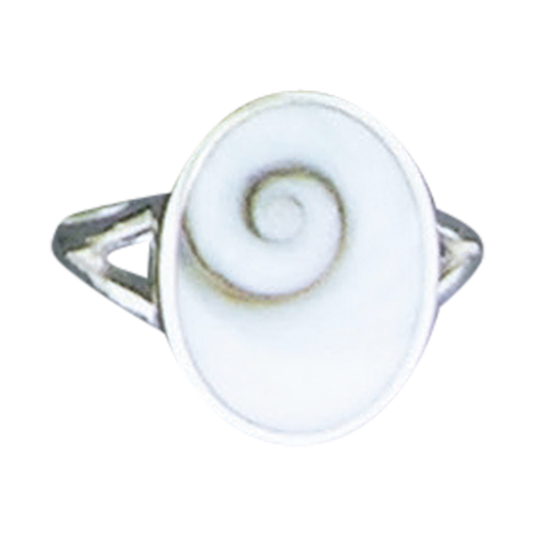 15601ring Shiva shell oval