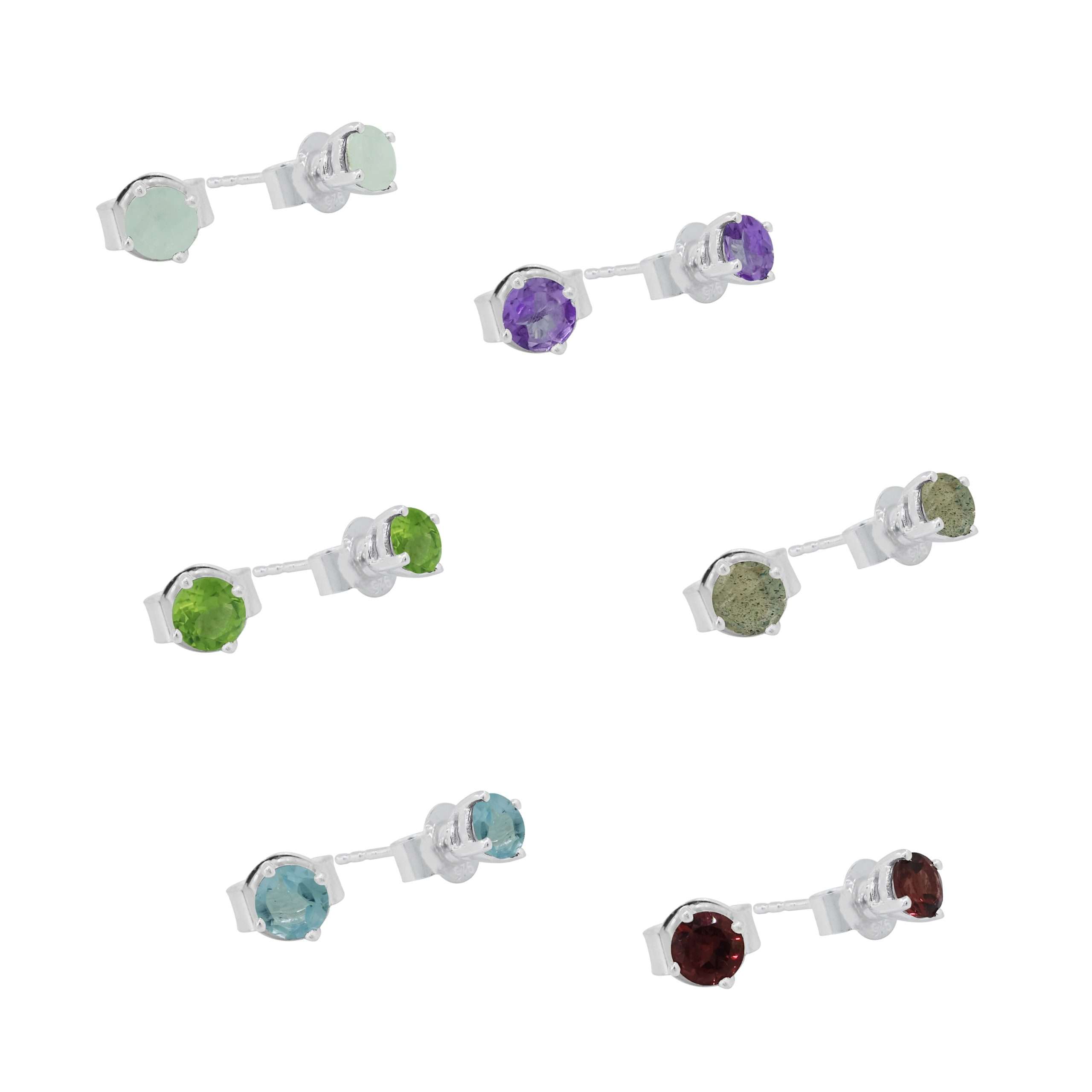 20144<br>ear stud 4mm round - Image 7