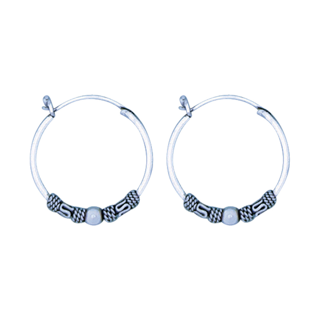 22043hoop Bali bead & wire med