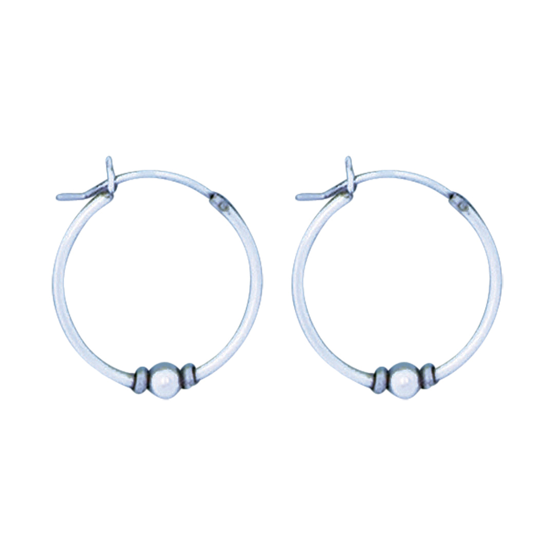 22048hoop Bali bead med