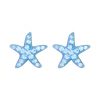 23218stud blue crystal starfish