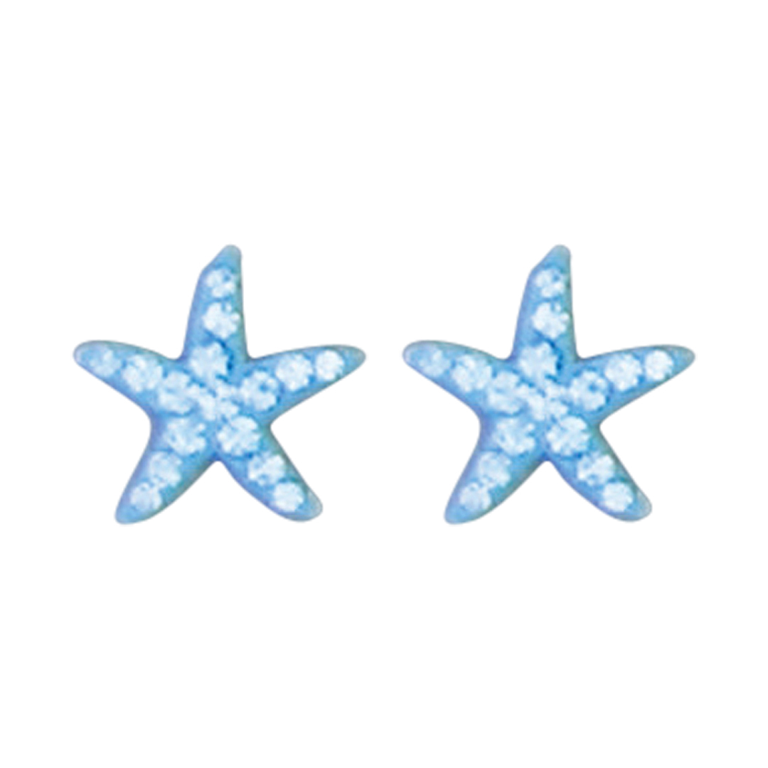 23218stud blue crystal starfish