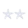 23219stud clear crystal starfish