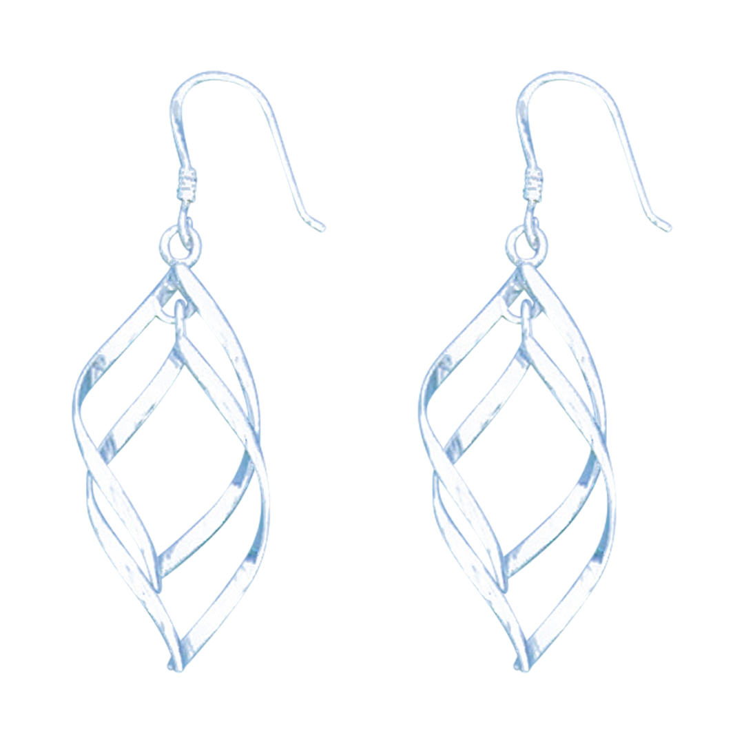 23756earring double swirl