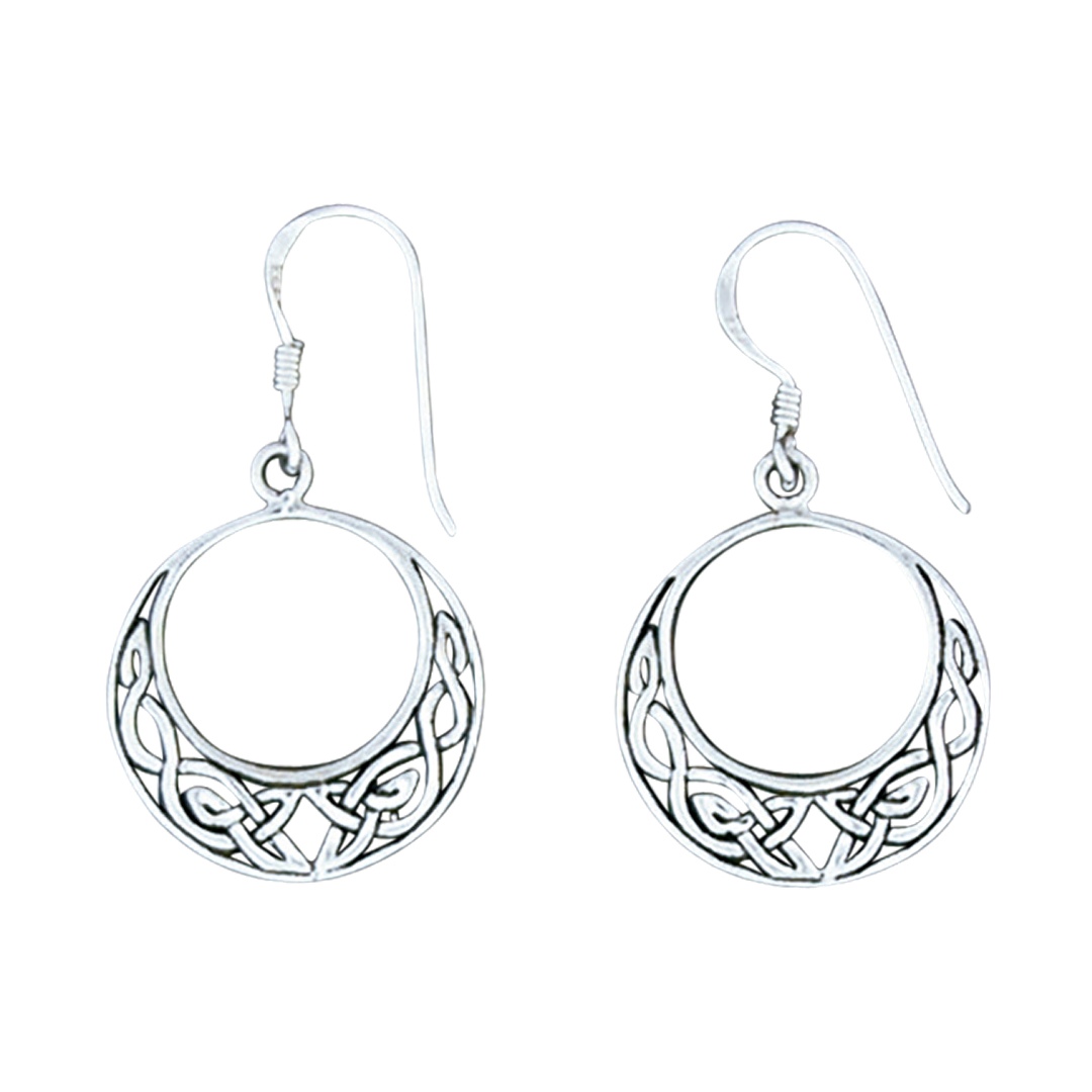 23769earring Celtic tapered circle
