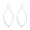 23872earring marquise hammered