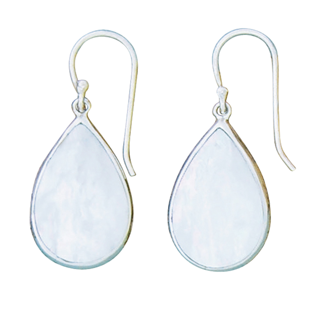 23998earring MOP teardrop