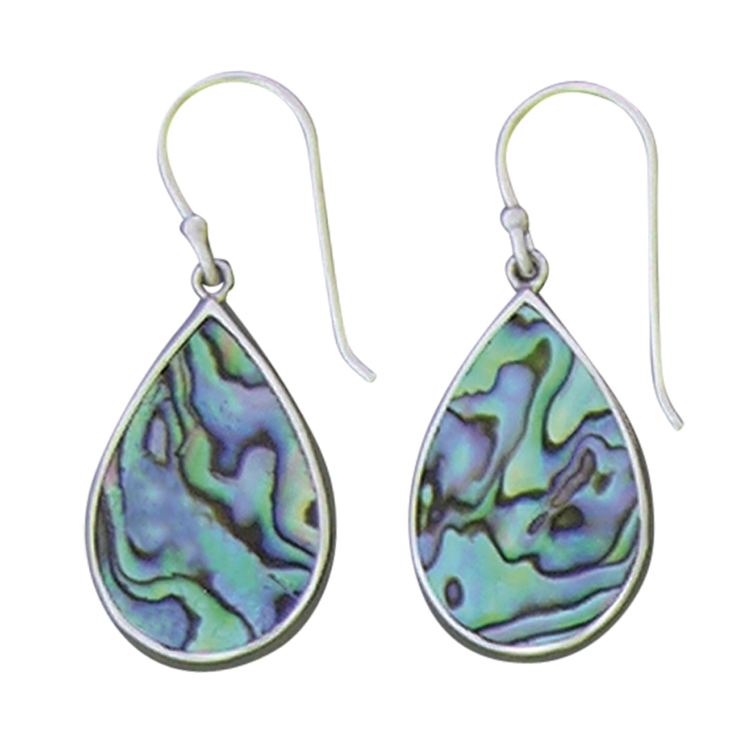 24004earring Abalone teardrop