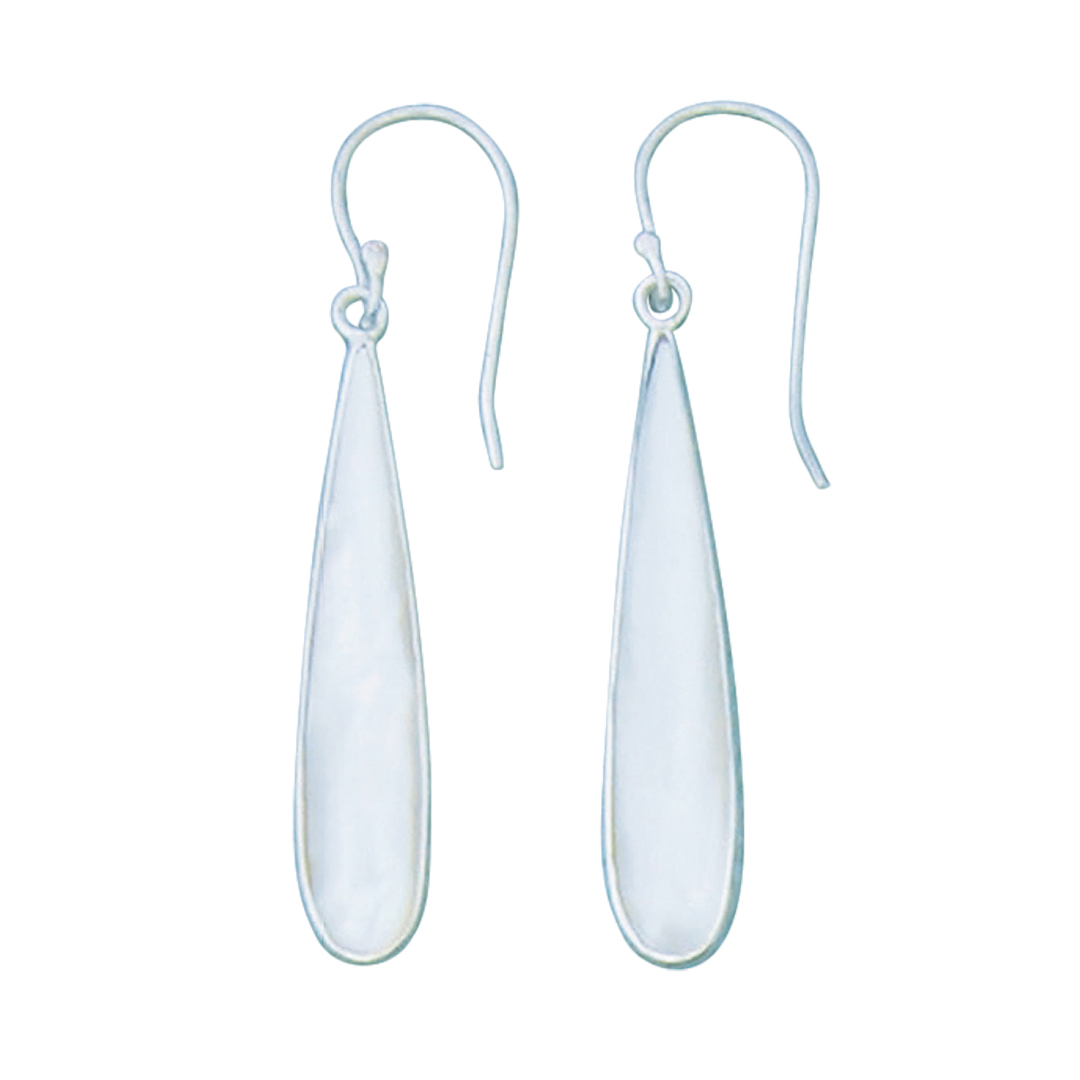 24012earring MOP long drop