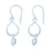 26185earring infinity w/freshwater pearl