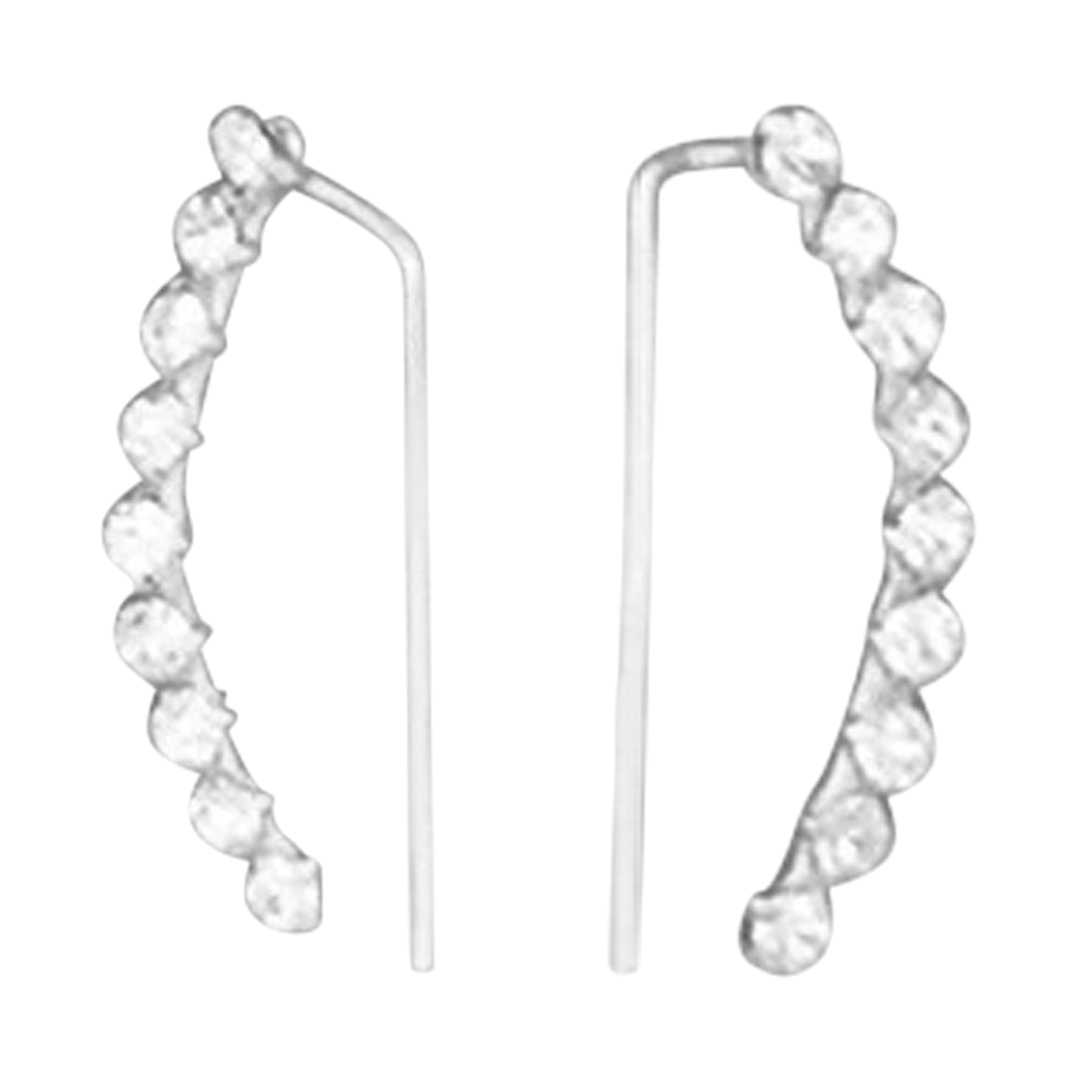26446ear climber crystal curve