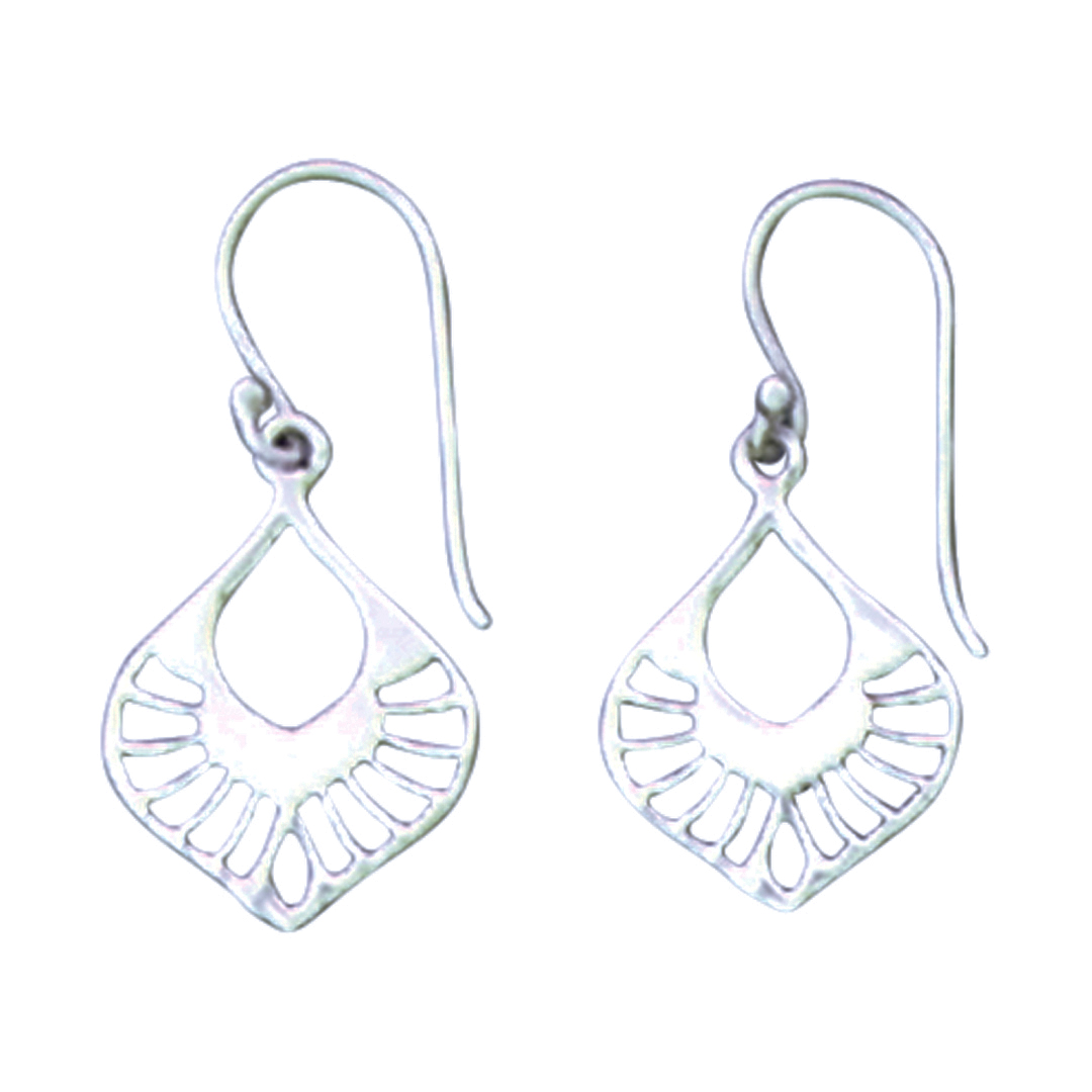 26560earring fanned out teardrop