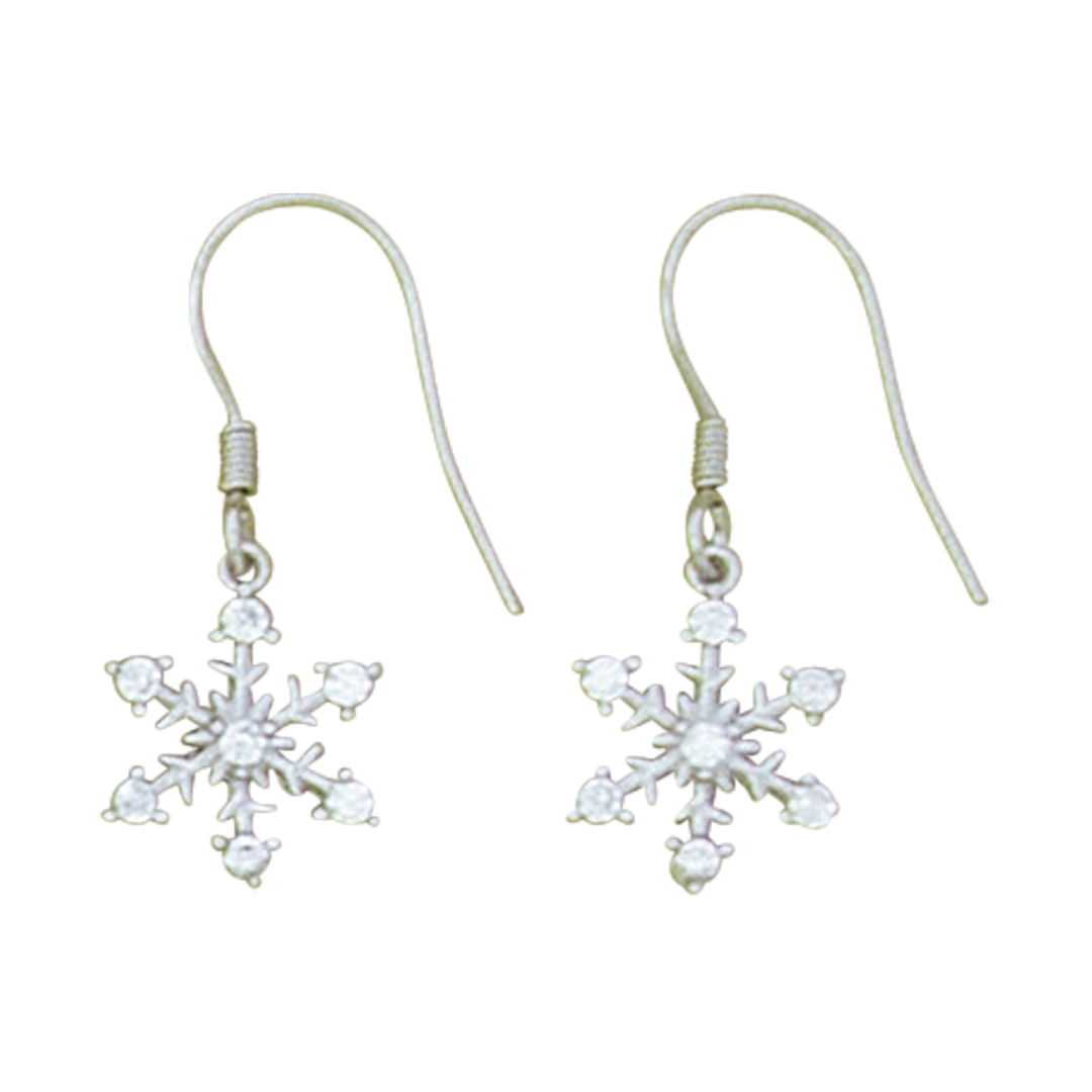 27143earring CZ snowflake