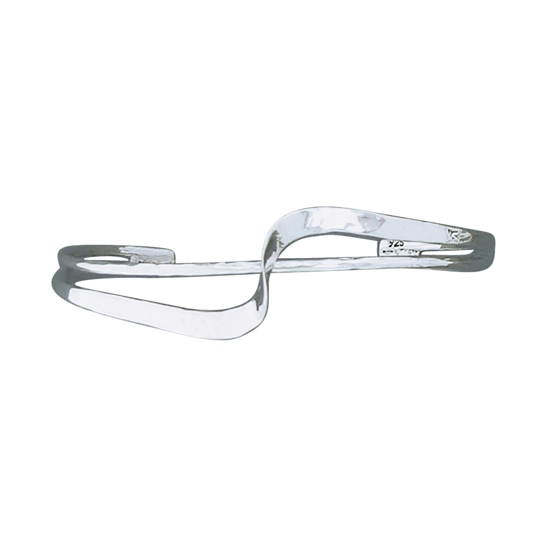 42860cuff 2 wires swirl over hammered