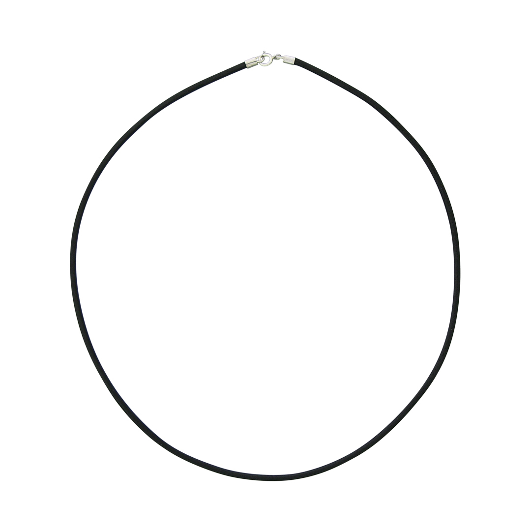 54314-18leather cord black 18'' - 3 cords for $11.25