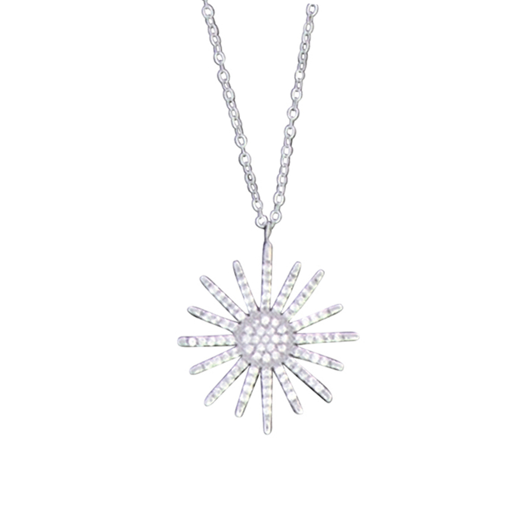 57166necklace CZ sun