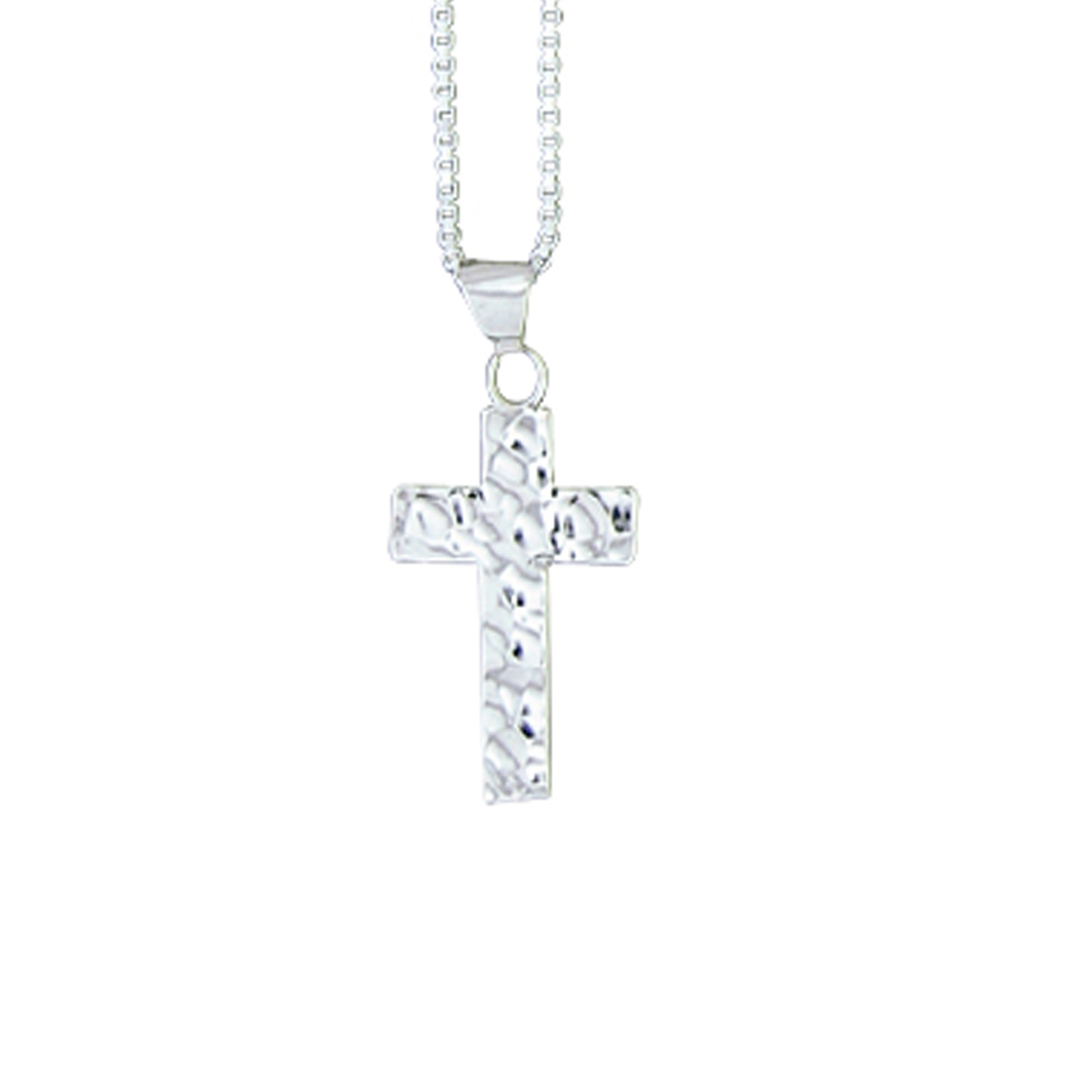 62489pendant cross hammered
