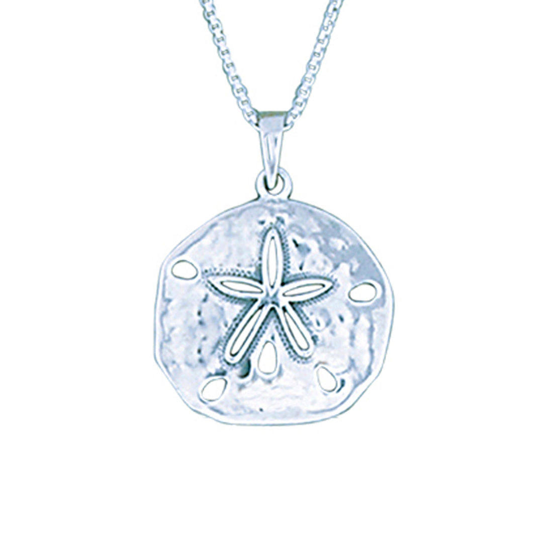 66142pendant textured sand dollar