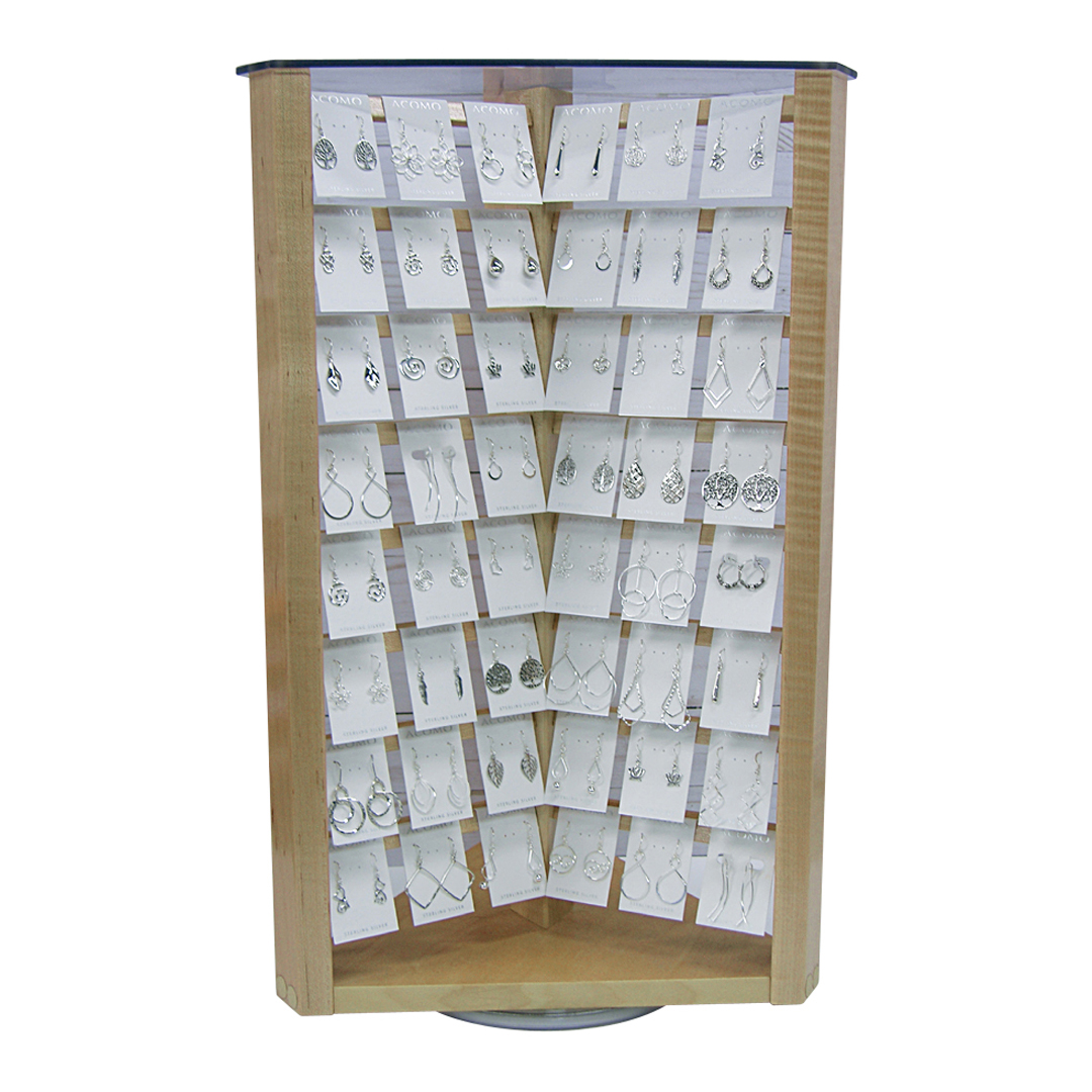 75170Maple Display 6 Sided no doors (holds 144 regular cards)