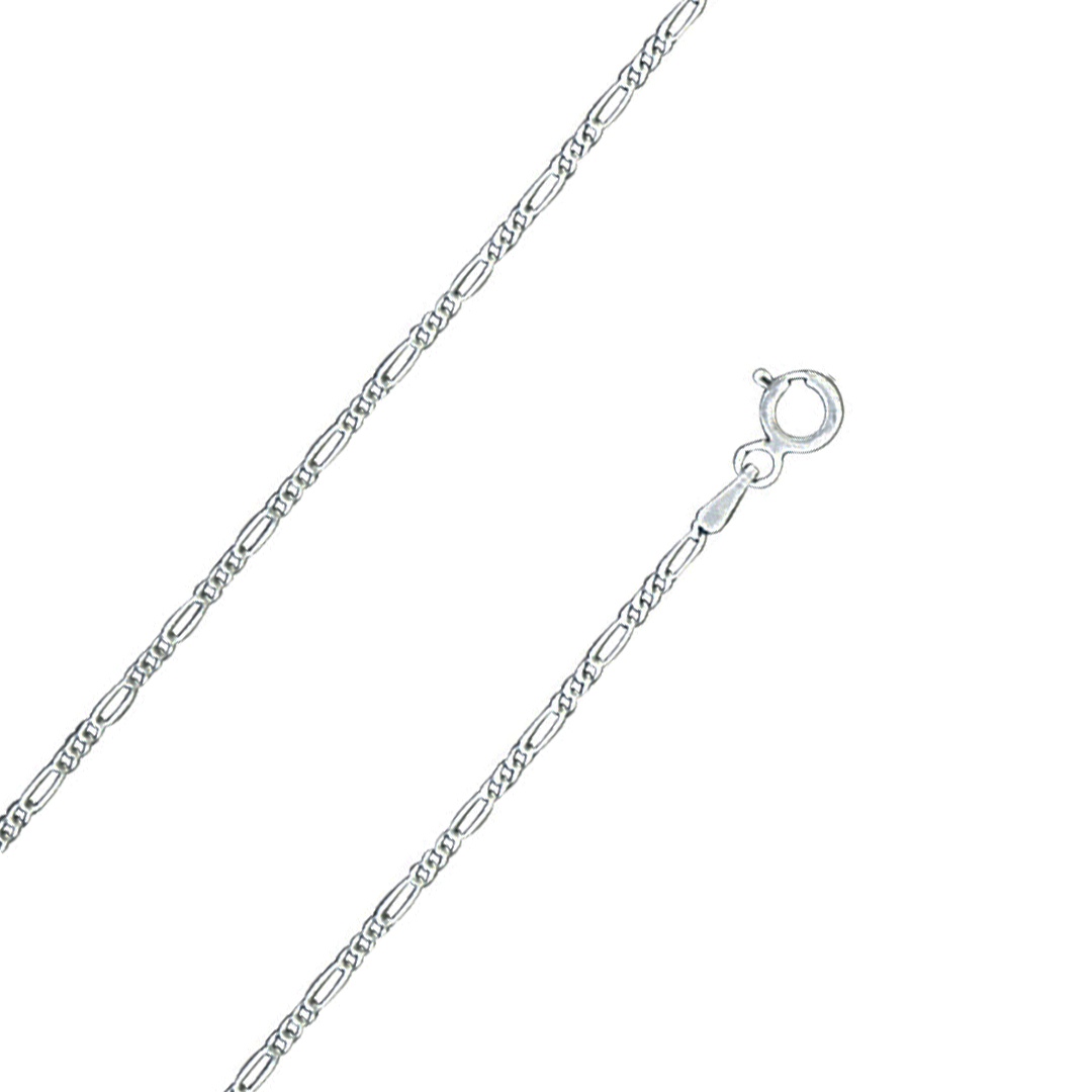 C2630-10anklet figaro 9'' + 1" ext.