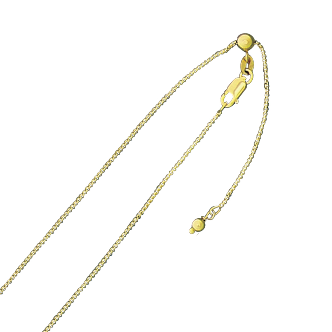 C3168-22chain adjustable box 060 vermeil 22"