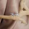 27121<br>ear stud PAVE CZ starfish RP - Thumbnail Image 2