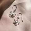 23460<br>earring 3-D mini flower - Thumbnail Image 2