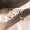 23450<br>earring 8 petal flower - Thumbnail Image 2