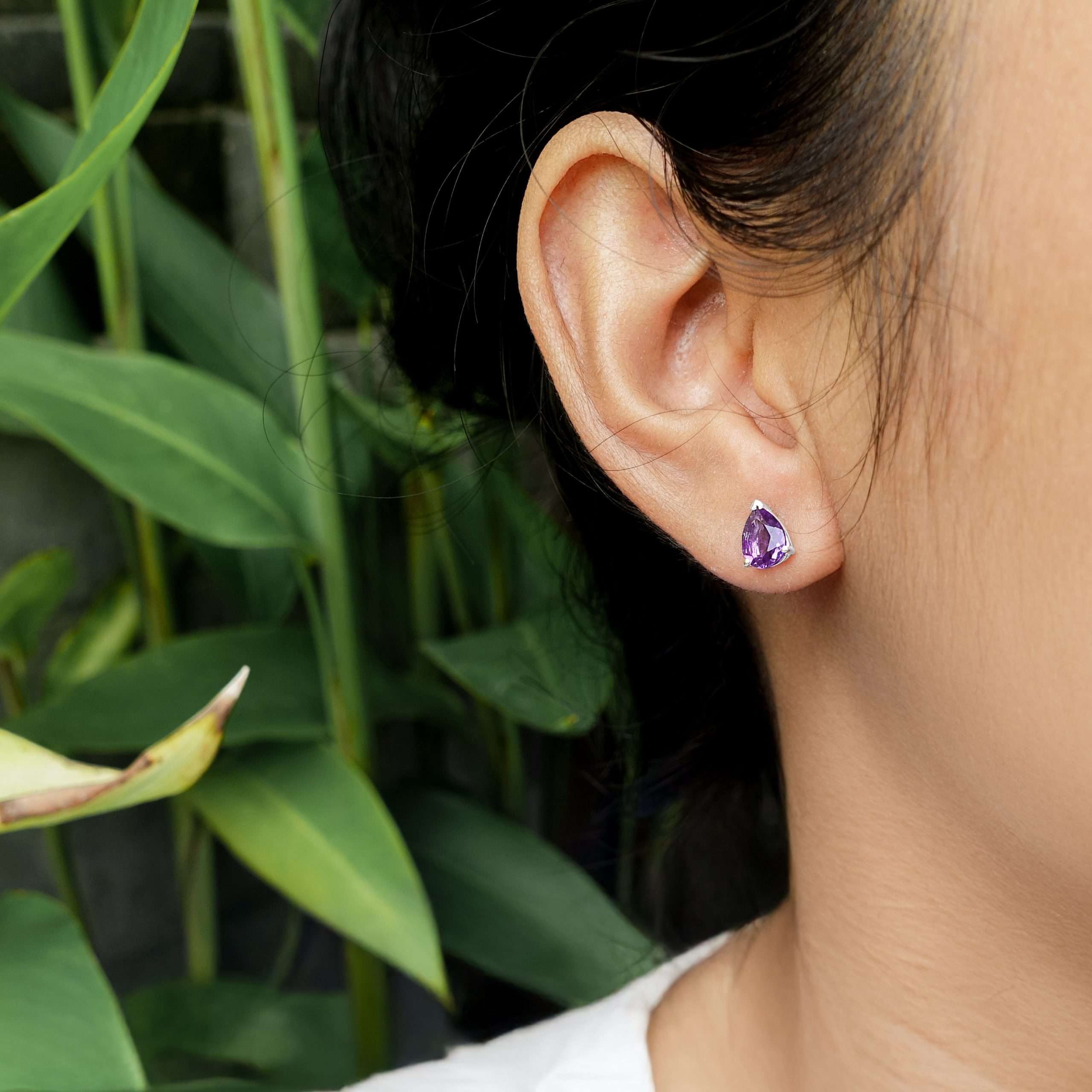 20147<br>ear stud pear 5x7mm - Image 2