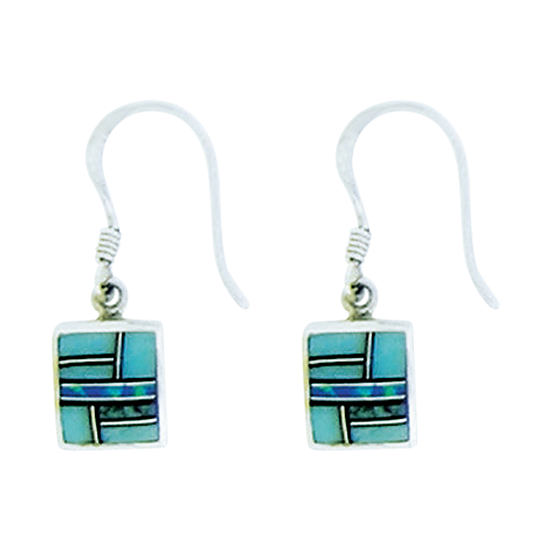 E-1116Searring Inlay sm square