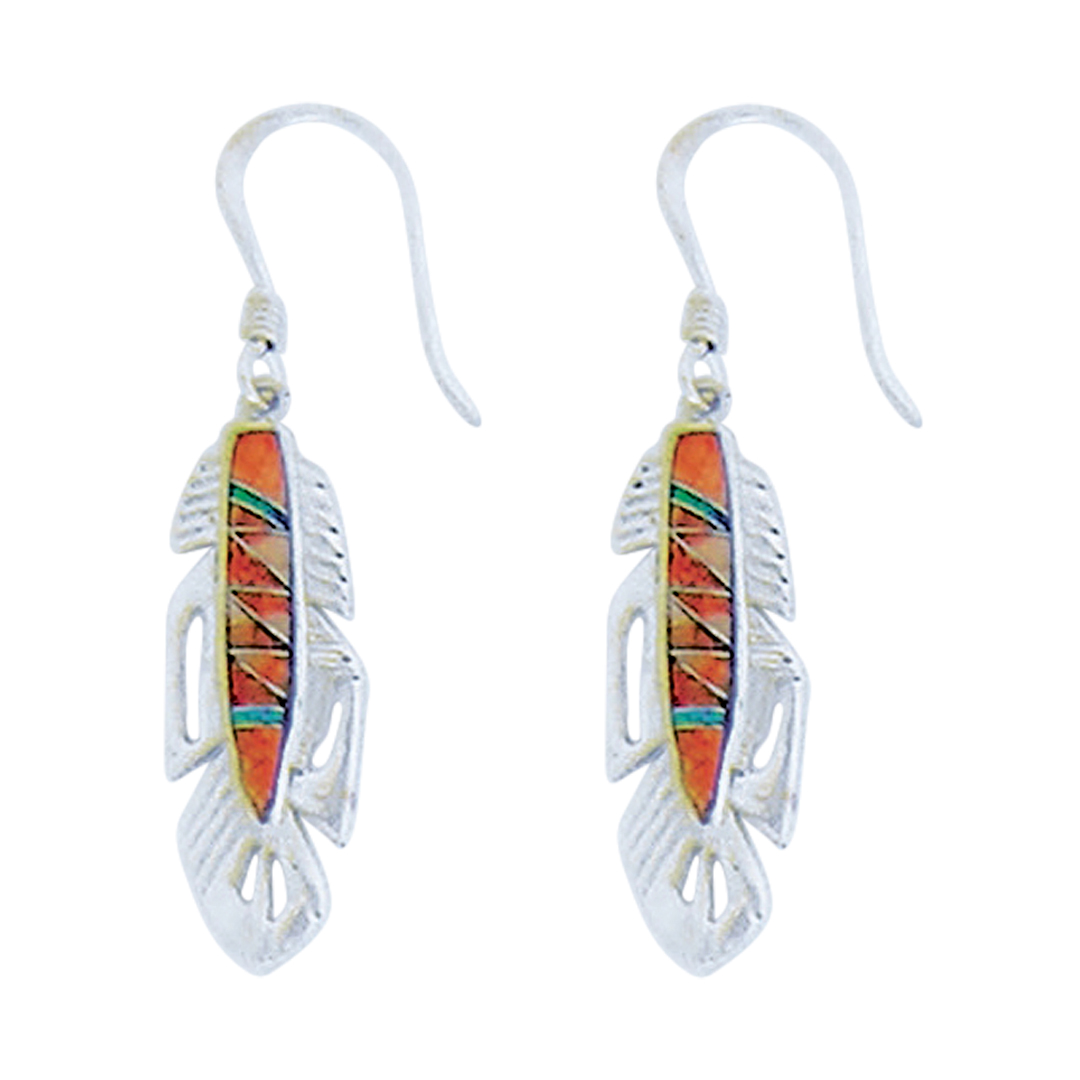 E-2113Searring Inlay sm feather