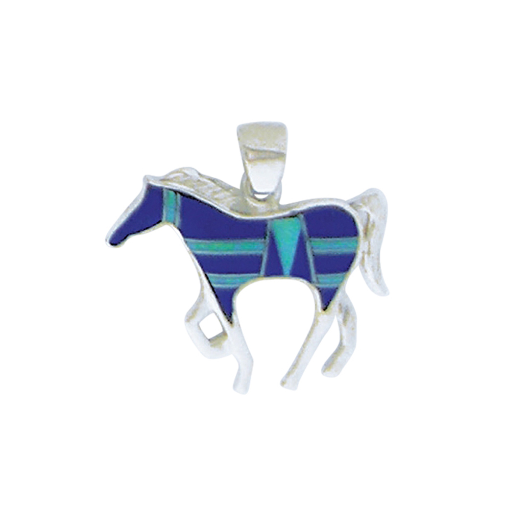P-1089Spendant Inlay horse