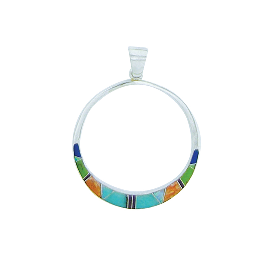 P-2314Spendant Inlay tapered circle