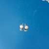 23954<br>ear stud freshwater pearl set in rope - Thumbnail Image 2