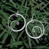 Close-Out-23868<br>earring swirl in circle - Thumbnail Image 2