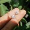 27125<br>ear stud PAVE CZ tiny star RP - Thumbnail Image 2