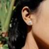 26400<br>ear stud 5 petal flower - Thumbnail Image 2