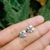 26400<br>ear stud 5 petal flower - Thumbnail Image 3