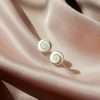 25612<br>ear stud Shiva shell sm rd - Thumbnail Image 2