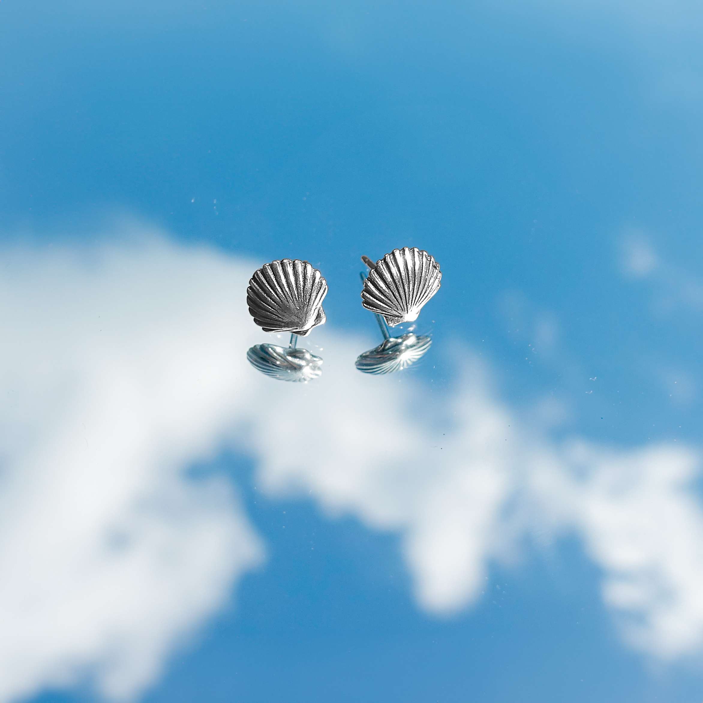 26229<br>ear stud sea shell - Image 2