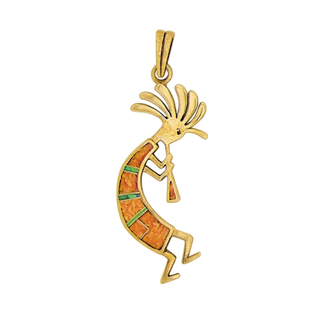 OPP-0441B-Close-Out  pendant large Kokopelli - pendant is sold without chain or cord