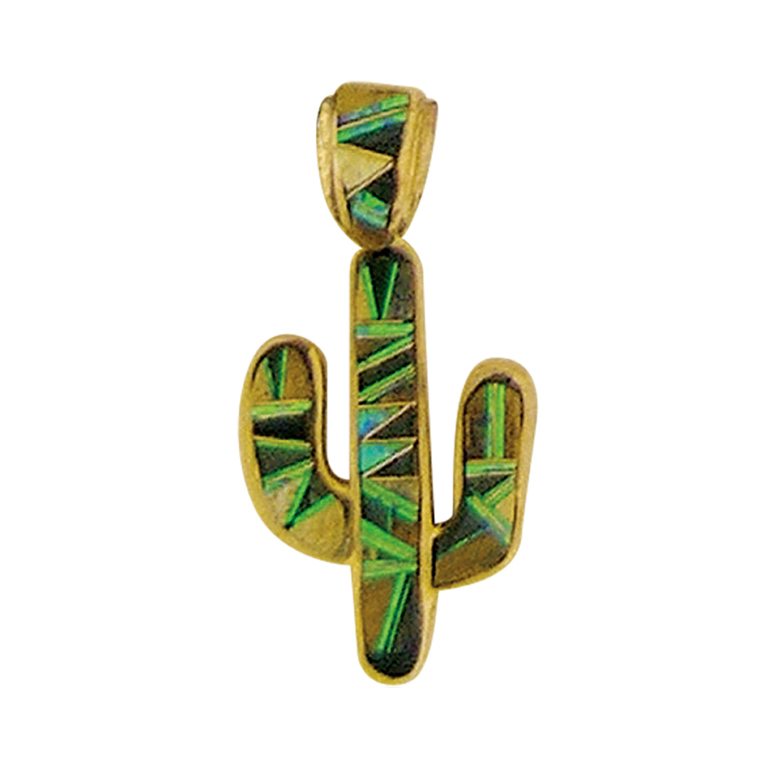 OPP-0602B-Close-Out  pendant cactus - pendant is sold without chain or cord