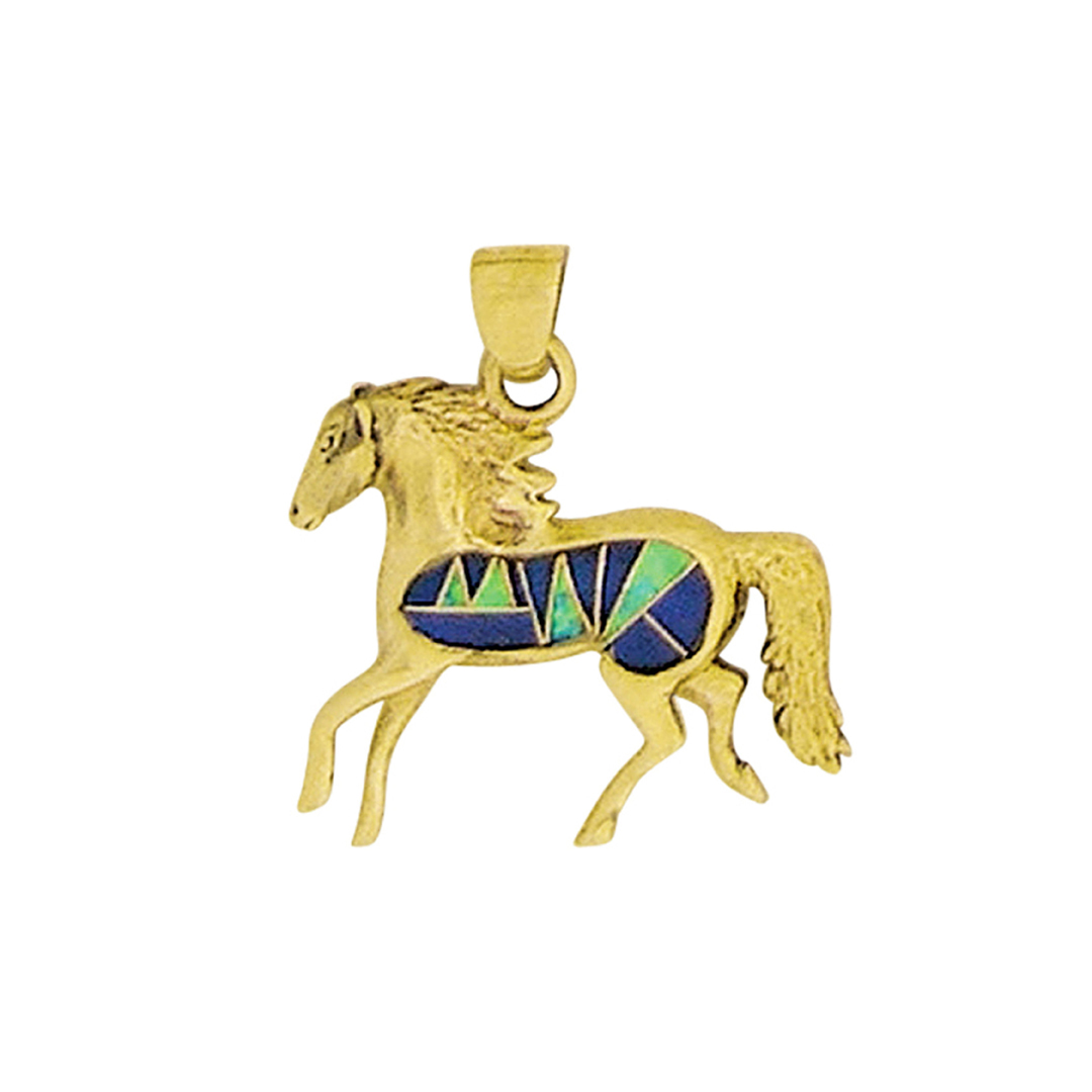 OPP-0610B-Close-Out  pendant horse Western - pendant is sold without chain or cord