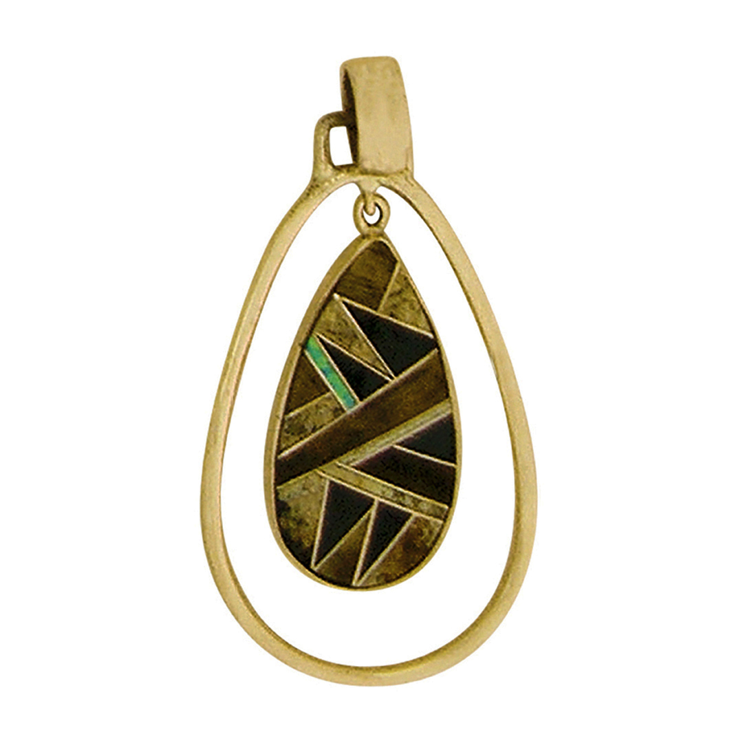 OPP-2013B-Close-Out  pendant teardrop w/ wire - pendant is sold without chain or cord