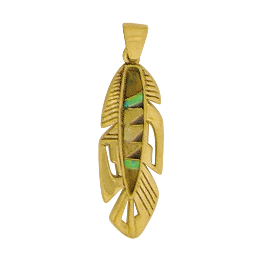 OPP-2113B pendant feather - pendant is sold without chain or cord
