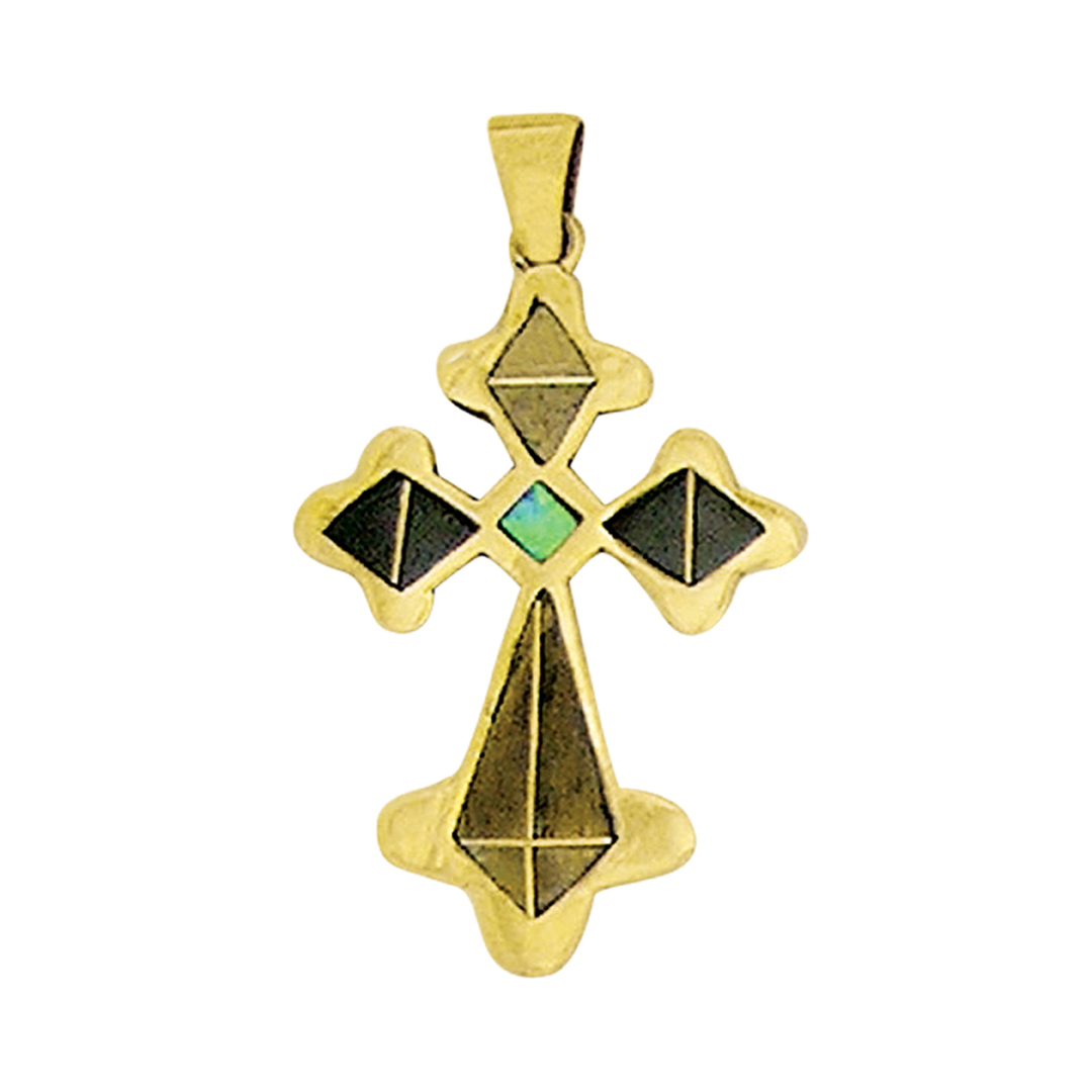 OPP-2173B-Close-Out  pendant cross medieval - pendant is sold without chain or cord