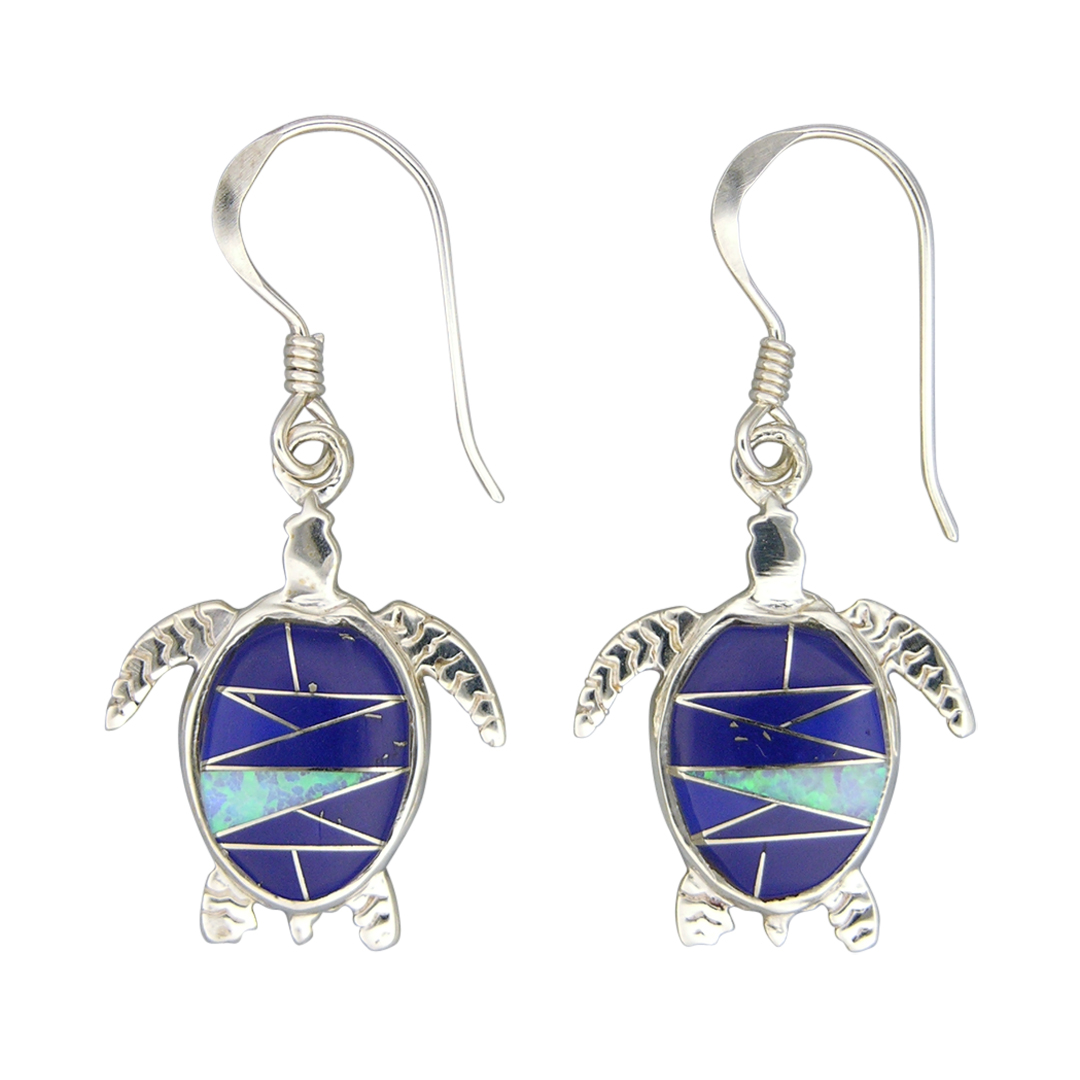 E-2342S earring inlay turtle