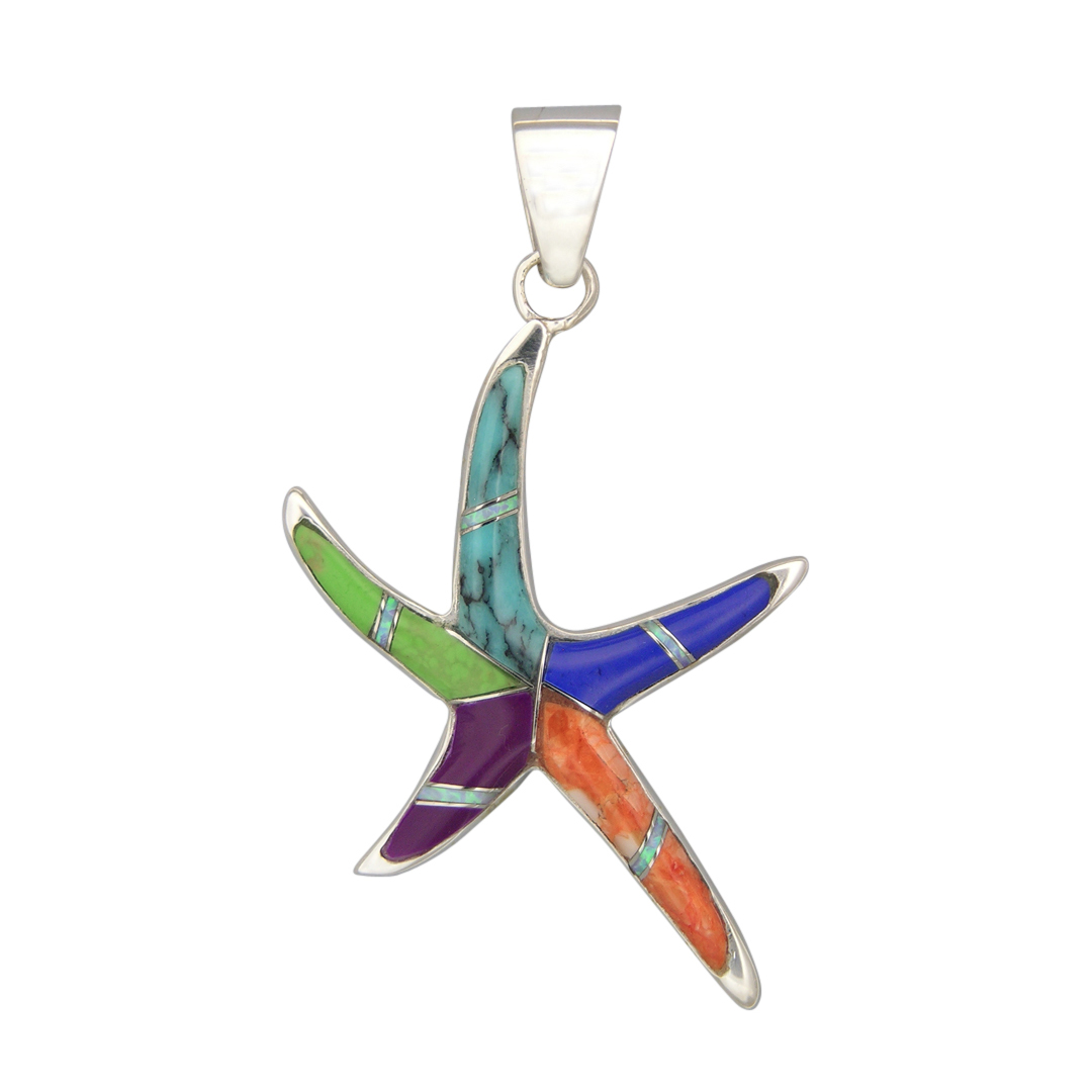 P-2334S pendant inlay starfish