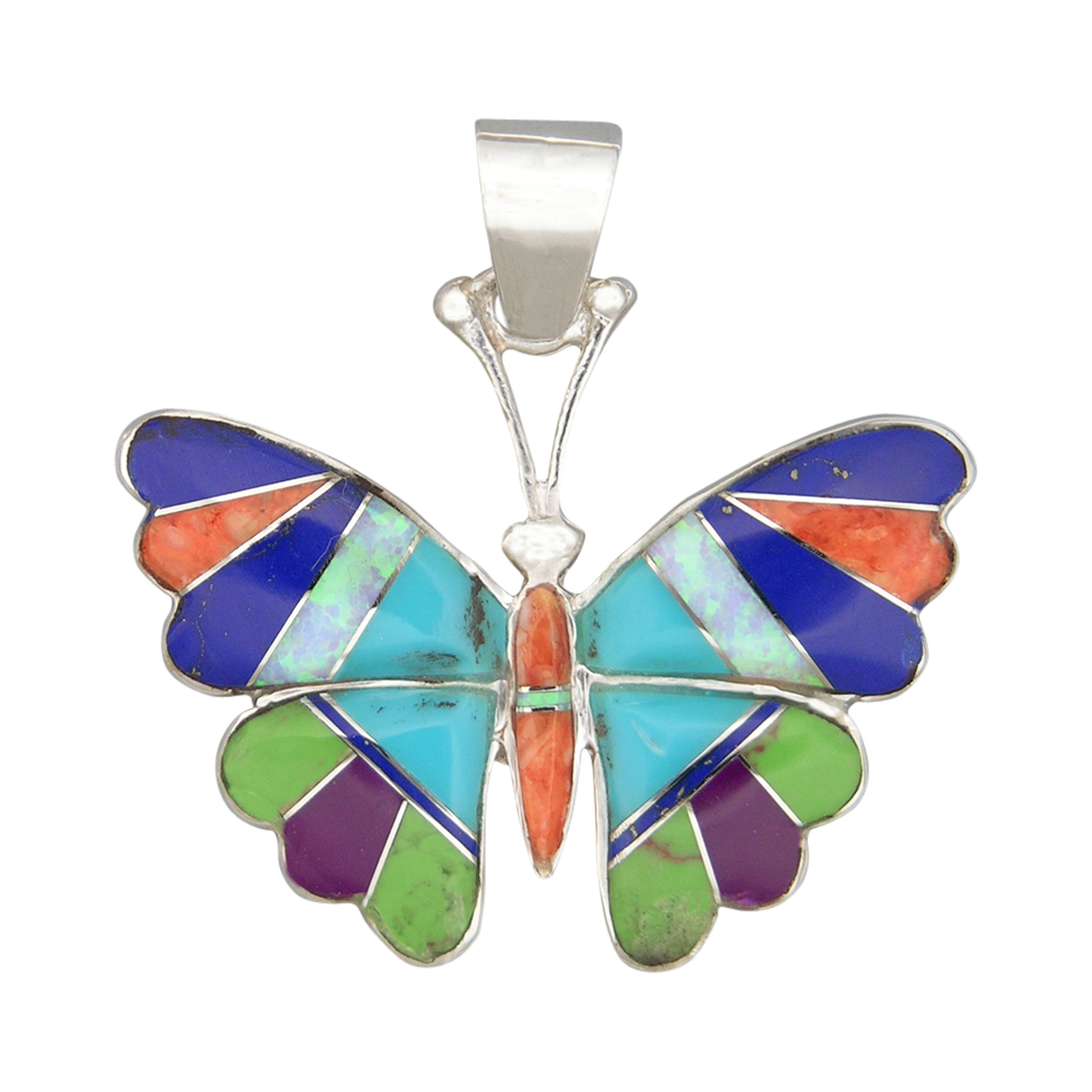 P-2336S pendant inlay butterfly