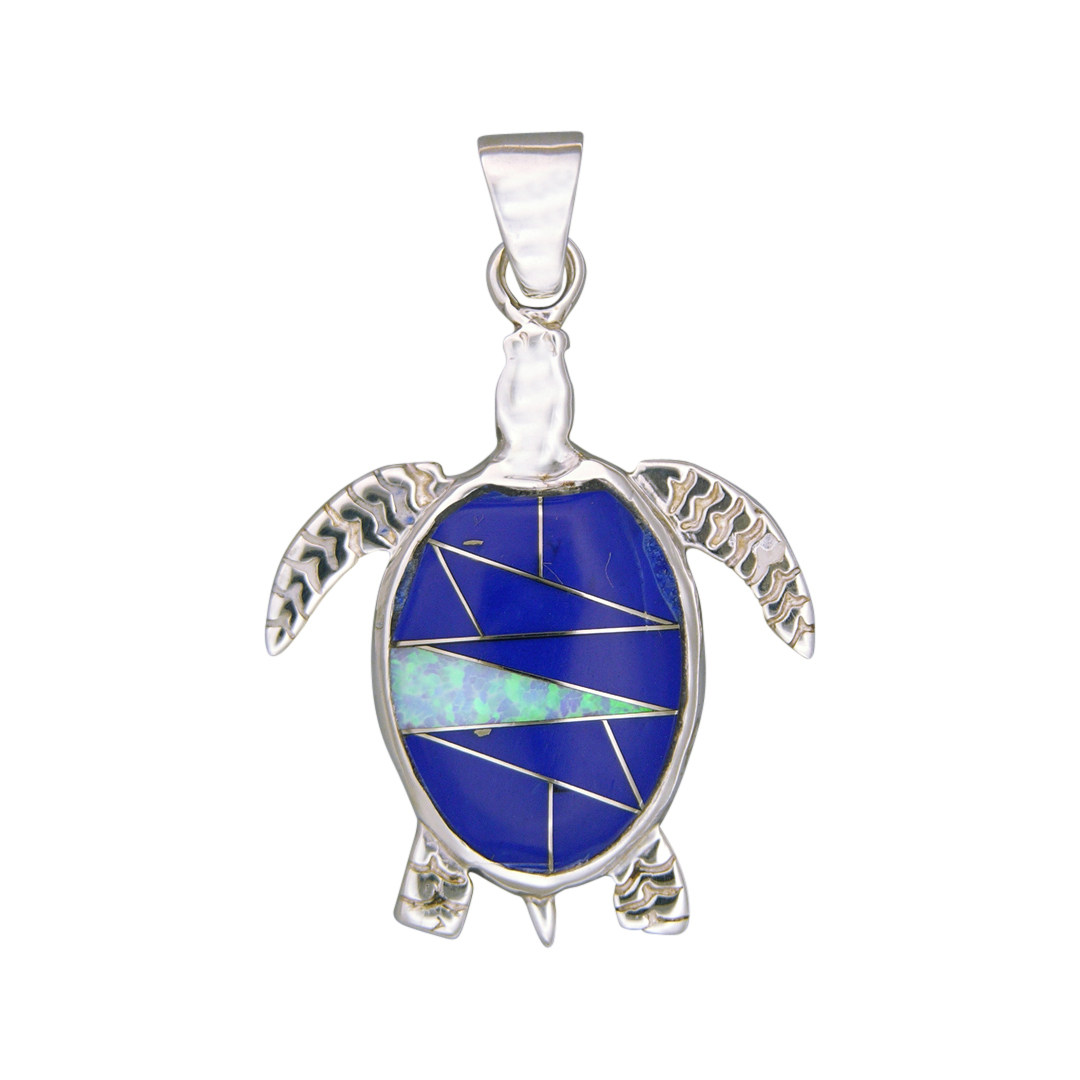 P-2342S pendant inlay turtle